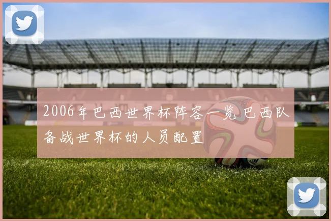 2006年巴西世界杯阵容一览 巴西队备战世界杯的人员配置